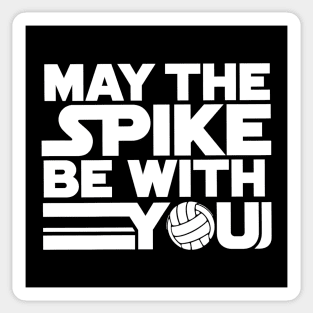 May The Spike Be With You – Funny Volleyball Quote Sticker
